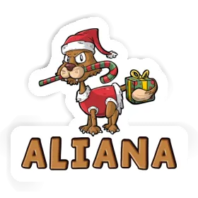 Chat de Noël Autocollant Aliana Image