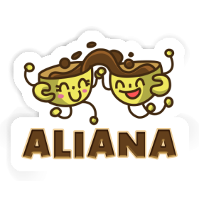 Autocollant Aliana Kaffee Image