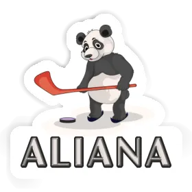 Sticker Aliana Ice Hockey Panda Image