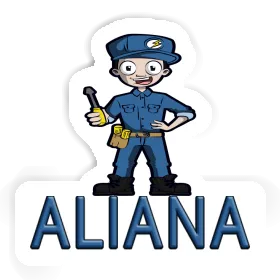Sticker Elektriker Aliana Image
