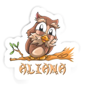 Aufkleber Eule Aliana Image