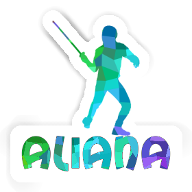 Aliana Aufkleber Fechter Image