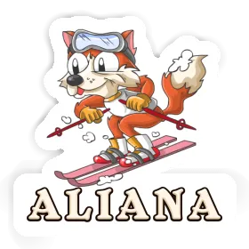 Autocollant Aliana Renard à ski Image