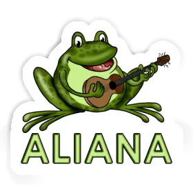 Sticker Frosch Aliana Image