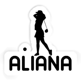 Golfer Sticker Aliana Image