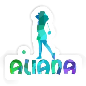 Aliana Sticker Golfer Image