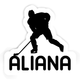 Hockey Player Sticker Aliana Image