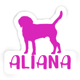 Sticker Aliana Dog Image