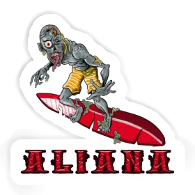 Sticker Aliana Surfer Image