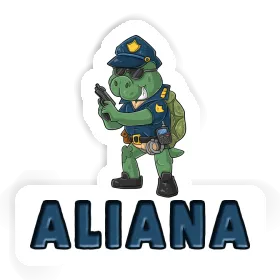 Aufkleber Aliana Polizist Image