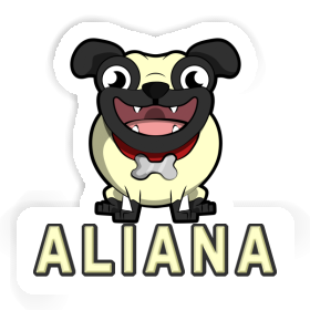 Aufkleber Mops Aliana Image
