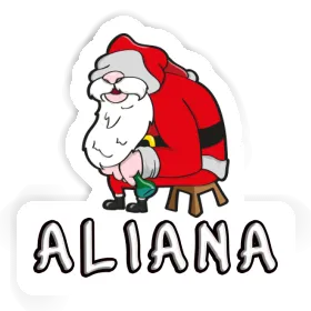 Père Noël Autocollant Aliana Image