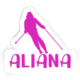 Sticker Skier Aliana Image