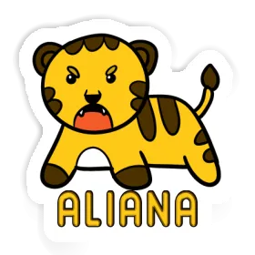 Baby-Tiger Aufkleber Aliana Image