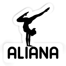 Aufkleber Aliana Yoga-Frau Image
