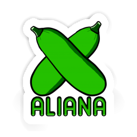 Aliana Autocollant Courgette Image