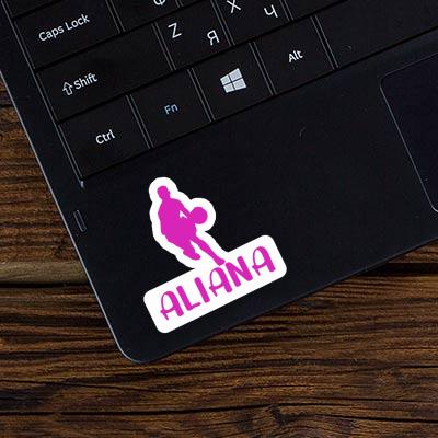 Aliana Sticker Basketballspieler Notebook Image