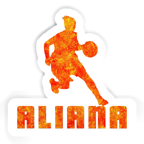 Autocollant Joueuse de basket-ball Aliana Autocollant Joueuse de basket-ball Aliana Image