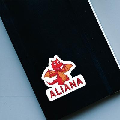 Drache Aufkleber Aliana Notebook Drache Aufkleber Aliana Gift package Image