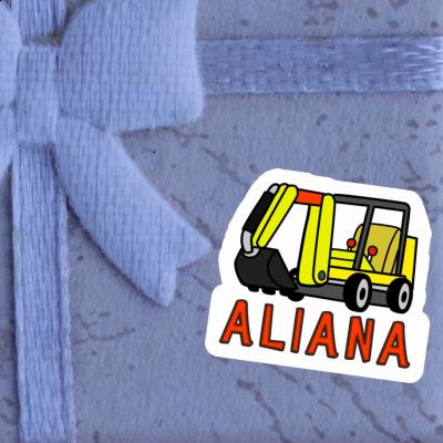 Autocollant Mini-pelle Aliana Notebook Autocollant Mini-pelle Aliana Gift package Image