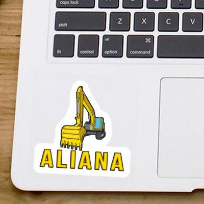 Excavator Sticker Aliana Notebook Excavator Sticker Aliana Gift package Image