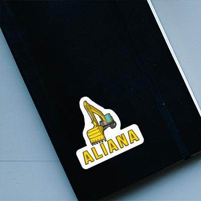 Excavator Sticker Aliana Notebook Excavator Sticker Aliana Notebook Image