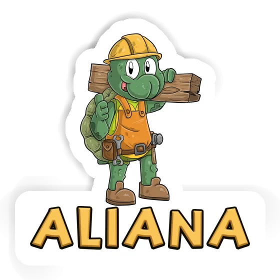 Sticker Aliana Construction worker Notebook Sticker Aliana Construction worker Notebook Image