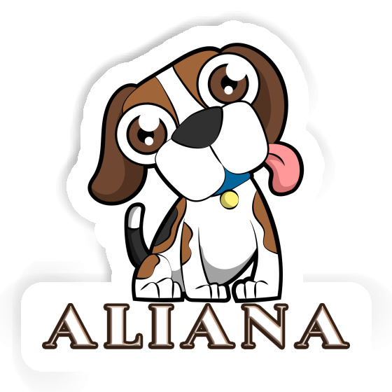 Sticker Aliana Beagle Dog Notebook Sticker Aliana Beagle Dog Notebook Image