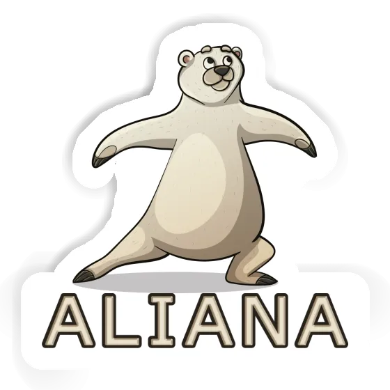 Aliana Aufkleber Yoga-Bär Aliana Aufkleber Yoga-Bär Image