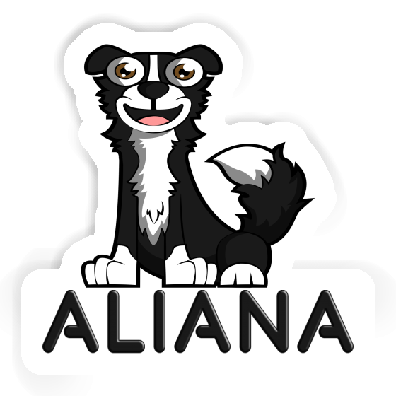 Aliana Sticker Border Collie Notebook Aliana Sticker Border Collie Notebook Image