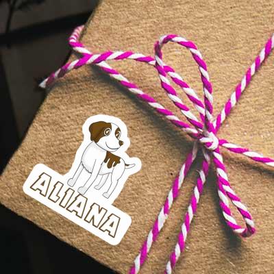 Aufkleber Aliana Bretagne Hund Notebook Aufkleber Aliana Bretagne Hund Gift package Image