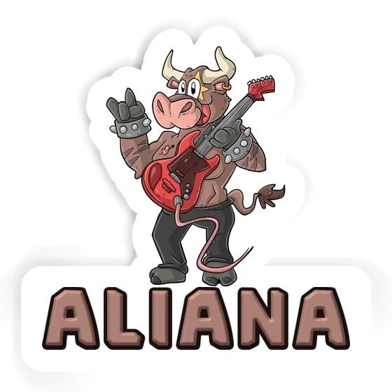 Aliana Autocollant Taureau rocker Notebook Aliana Autocollant Taureau rocker Gift package Image