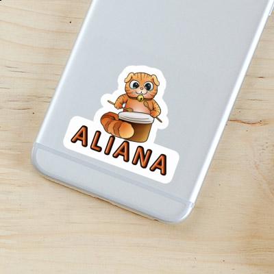 Autocollant Aliana Chat-tambour Autocollant Aliana Chat-tambour Image