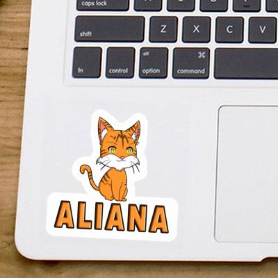 Aliana Sticker Katze Notebook Aliana Sticker Katze Gift package Image