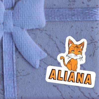 Aliana Autocollant Chat Notebook Image