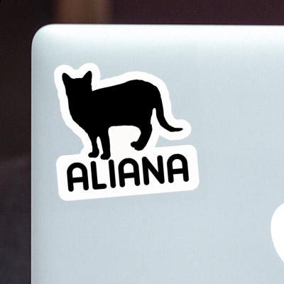 Sticker Katze Aliana Notebook Image