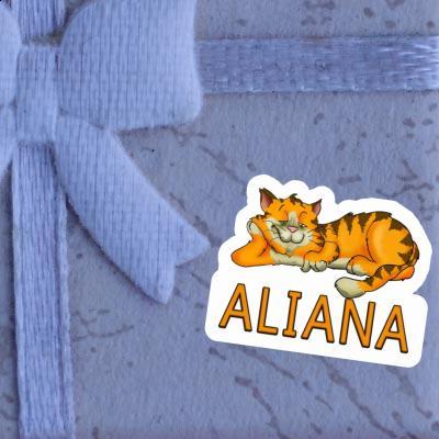 Sticker Aliana Cat Notebook Sticker Aliana Cat Gift package Image