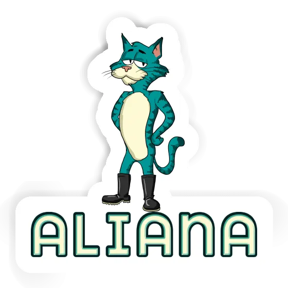 Sticker Aliana Katze Notebook Sticker Aliana Katze Gift package Image