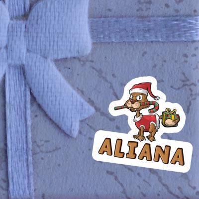 Weihnachtskatze Aufkleber Aliana Notebook Weihnachtskatze Aufkleber Aliana Notebook Image