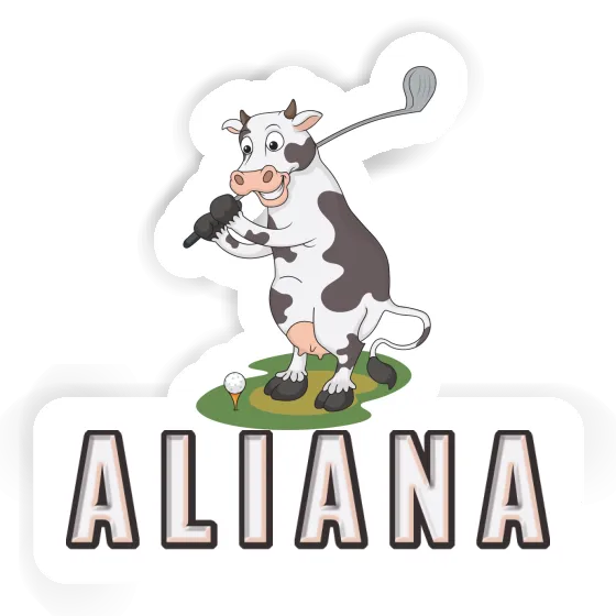 Aliana Sticker Golf Cow Notebook Aliana Sticker Golf Cow Notebook Image