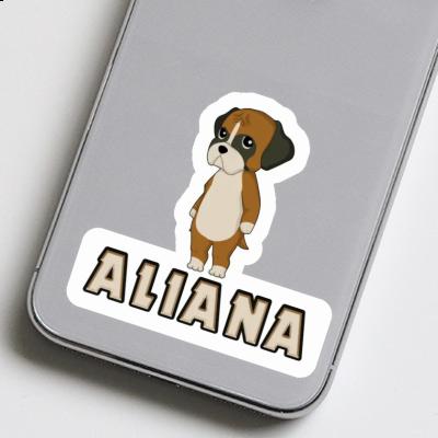 German Boxer Sticker Aliana Notebook German Boxer Sticker Aliana Notebook Image