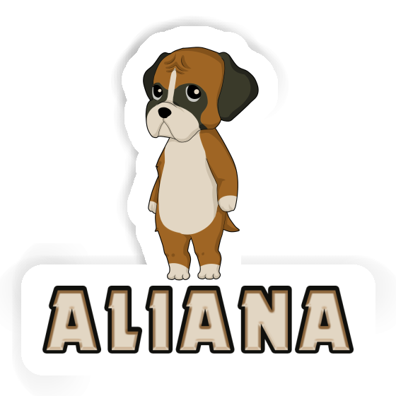 German Boxer Sticker Aliana Notebook German Boxer Sticker Aliana Notebook Image