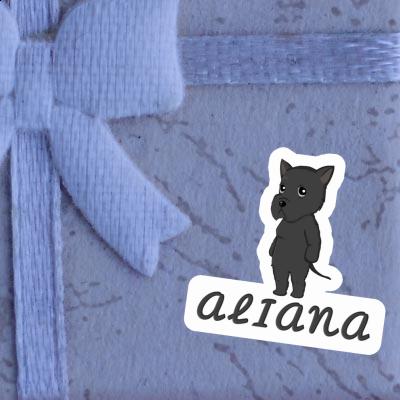 Sticker Aliana Giant Schnauzer Notebook Sticker Aliana Giant Schnauzer Gift package Image