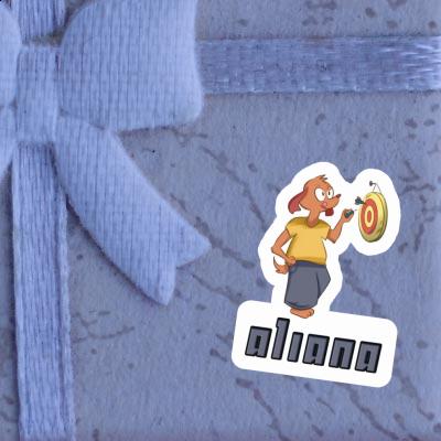 Aliana Sticker Darts Player Notebook Aliana Sticker Darts Player Gift package Image