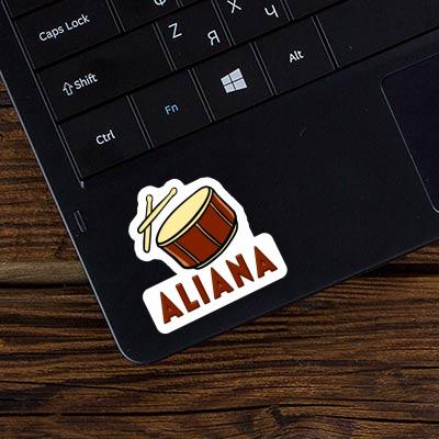 Aufkleber Aliana Trommel Laptop Aufkleber Aliana Trommel Laptop Image