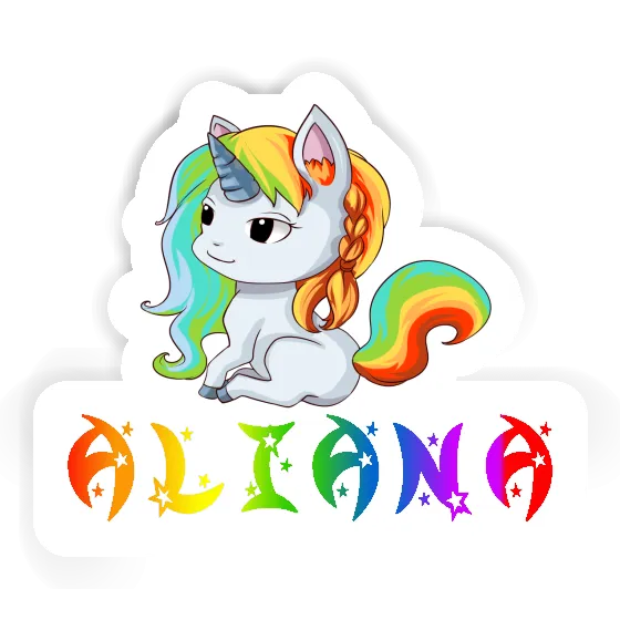 Sticker Aliana Einhorn Notebook Image