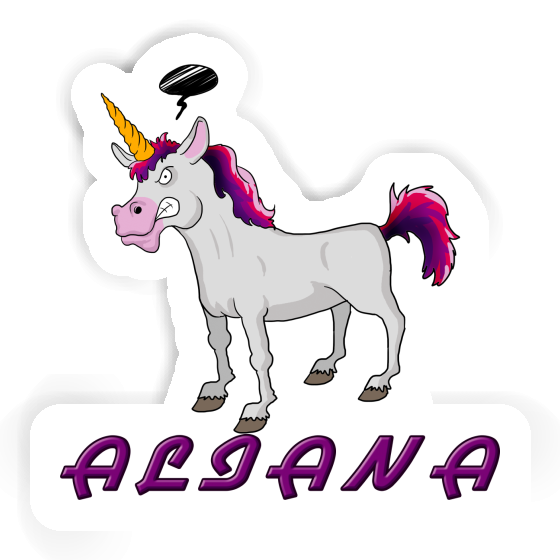 Sticker Aliana Einhorn Notebook Sticker Aliana Einhorn Gift package Image