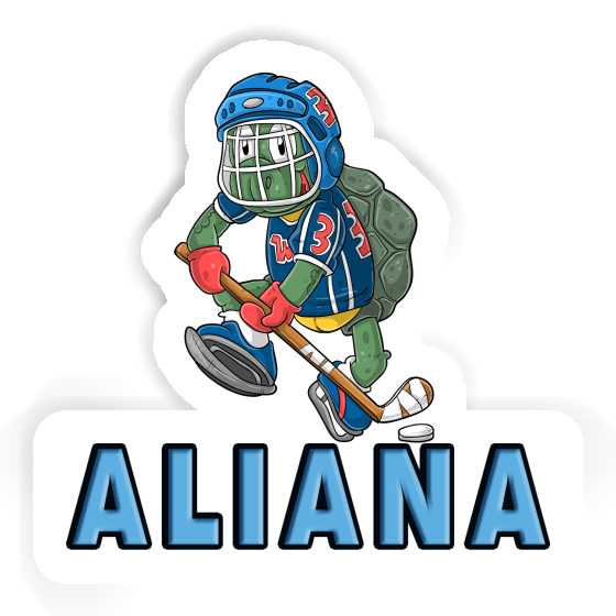 Autocollant Joueur de hockey sur glace Aliana Laptop Autocollant Joueur de hockey sur glace Aliana Laptop Image