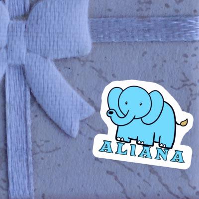 Aufkleber Elefant Aliana Notebook Aufkleber Elefant Aliana Gift package Image