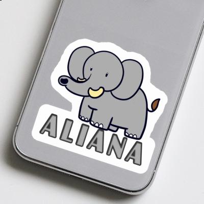 Aufkleber Aliana Elefant Notebook Aufkleber Aliana Elefant Gift package Image